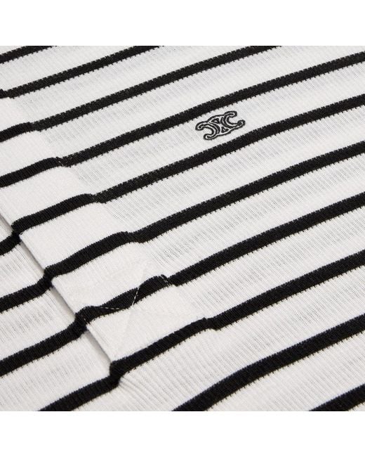 Céline White Polo Shirt