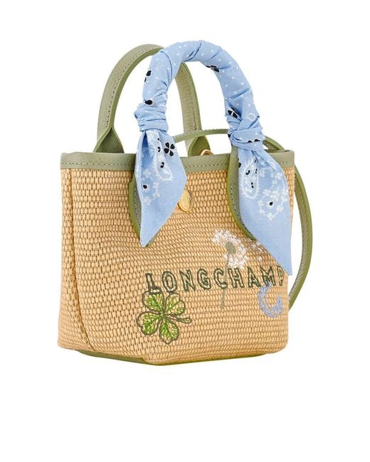 Longchamp Metallic Embroidered Mini Shoulder Bag