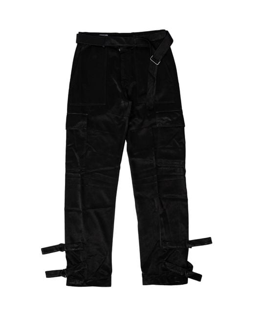Dries Van Noten Black Belted Overalls for men