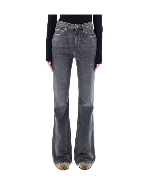 Golden Goose Deluxe Brand Black High-Rise Flared Jeans