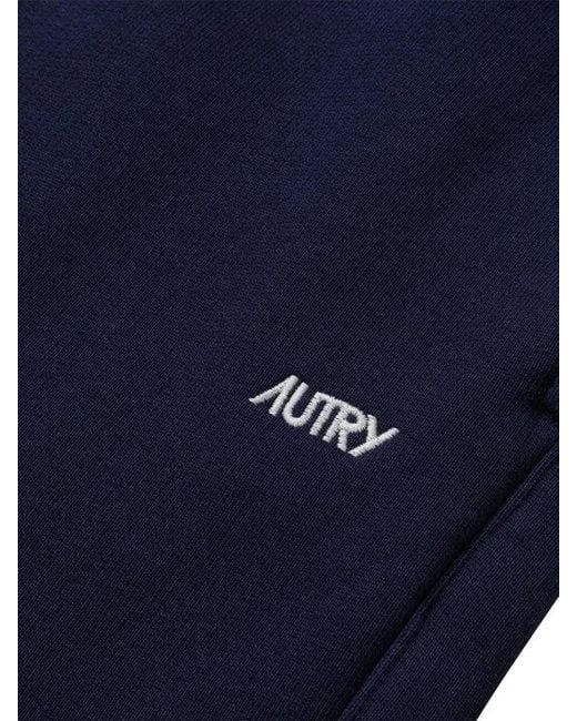 Autry Blue Logo Drawstring Shorts for men