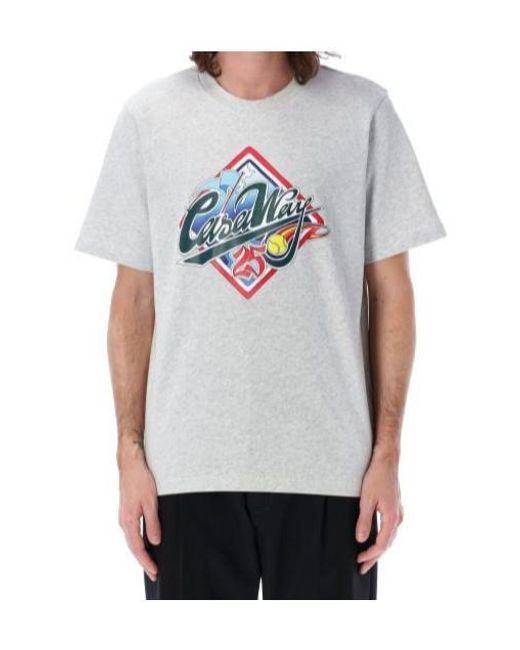 Casablanca White Casa Way World Series T-Shirt for men