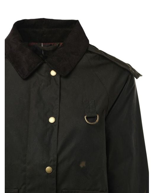 Barbour Black Avon Waxed Cotton Jacket