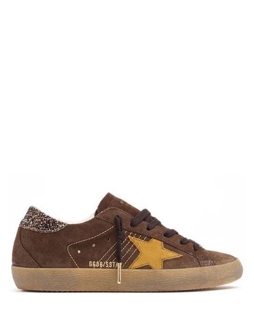 Golden Goose Deluxe Brand Brown Super Star Suede Sneakers