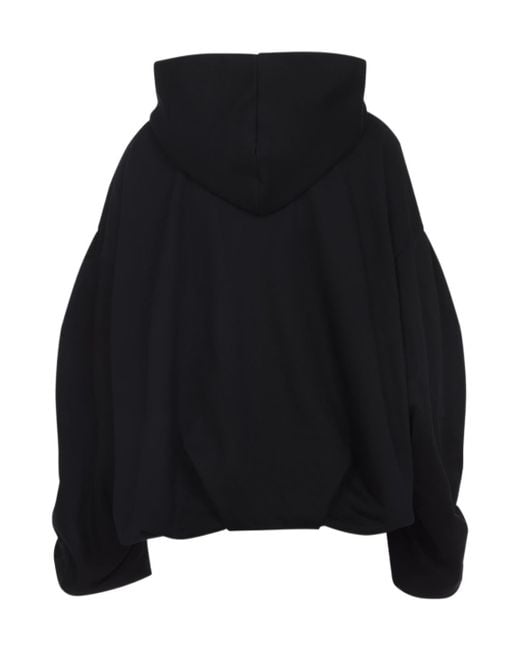 Dries Van Noten Black Hannet Puffed Hoodie