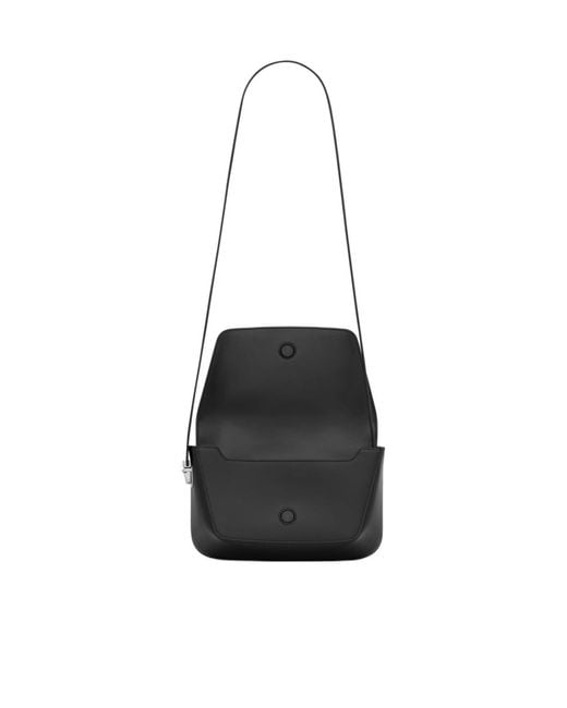 Saint Laurent White Foldover Top Small Crossbody Bag for men