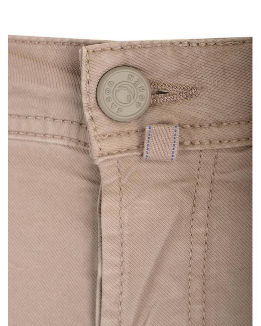 Jacob Cohen Natural Nick Mid-Rise Slim-Fit Trousers for men