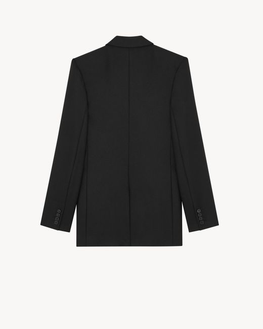 Saint Laurent Black Long-Sleeved Suit Jacket