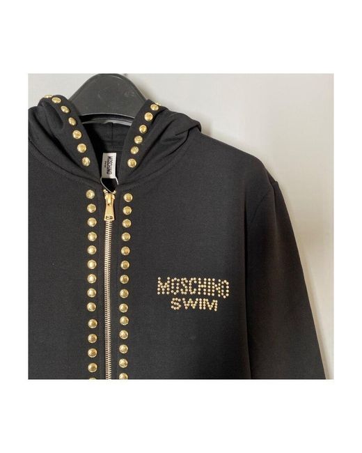 Moschino Black Logo Casual Jacket