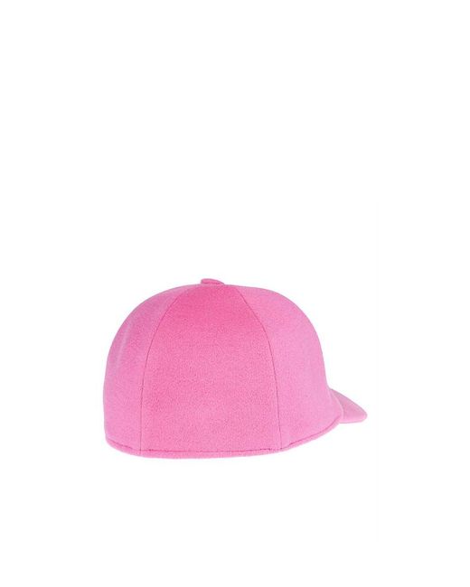Lanvin Pink Logo Embroidered Hat
