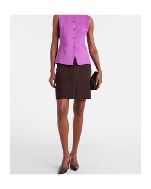 Stouls Purple Leather Top