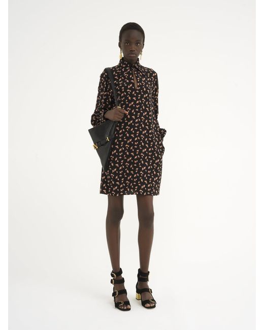 Chloé Black Long-Sleeved Mini Dress