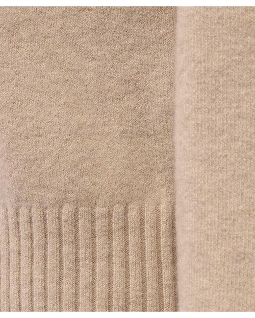 Yves Salomon Natural Long-Sleeved Sweater