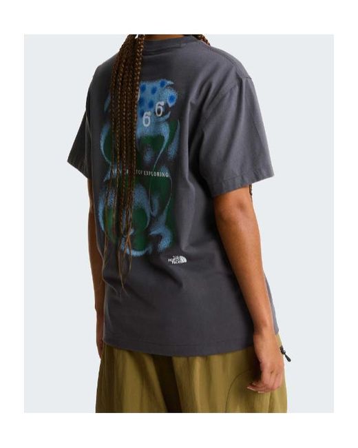 The North Face Gray Logo-Print T-Shirt for men