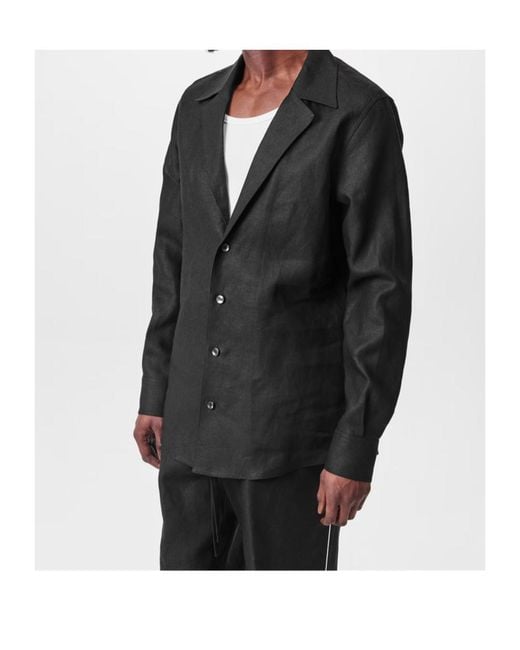 Dolce & Gabbana Black V-Neck Long Sleeve Shirt for men