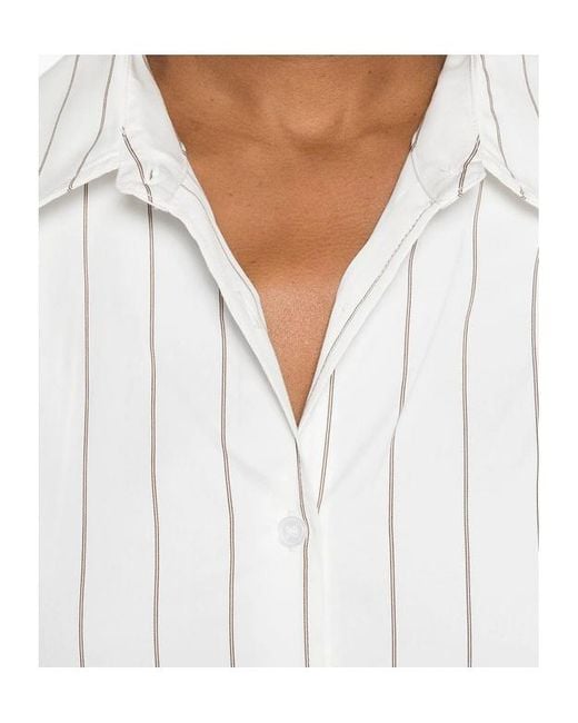 Frankie Shop White Long-Sleeved Shirt