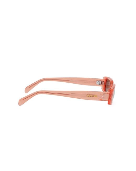 Céline Pink Rectangular Sunglasses