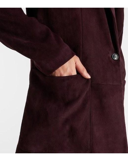 Stouls Purple Berliner Suede Blazer