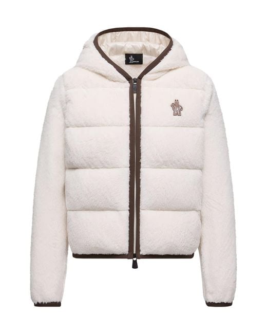 Moncler Gray Grenoble Zip-Up Padded Hoodie