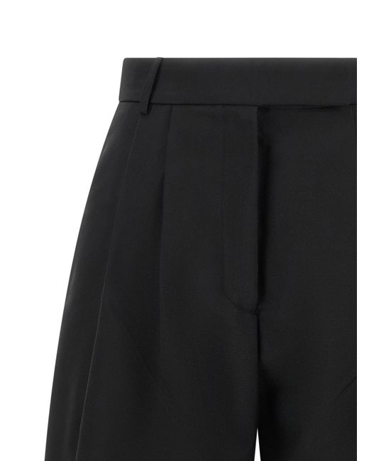Rohe Black Casual Pants With Belt Loops