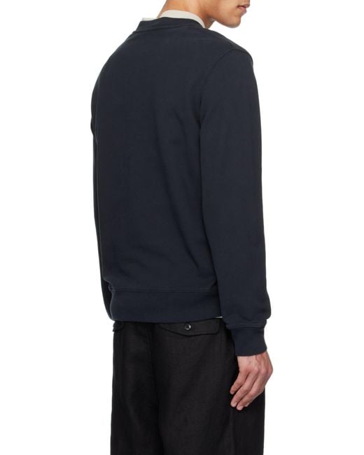 Maison Kitsuné Blue Barista Pullover for men