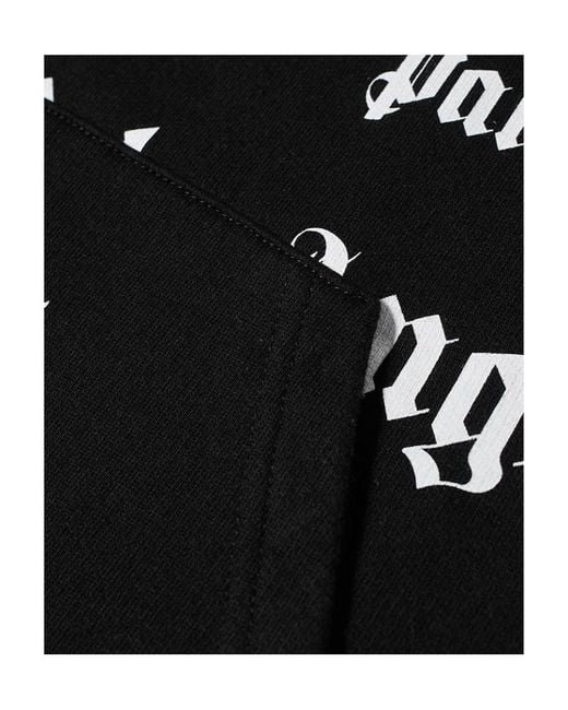 Palm Angels Black Ultra Logo-Print Hoodie for men