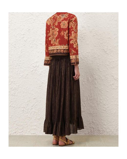 Zimmermann Brown Aster Bomber Jacket