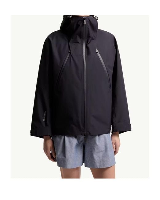 Moncler Blue Grenoble Santec Hooded Performance Jacket