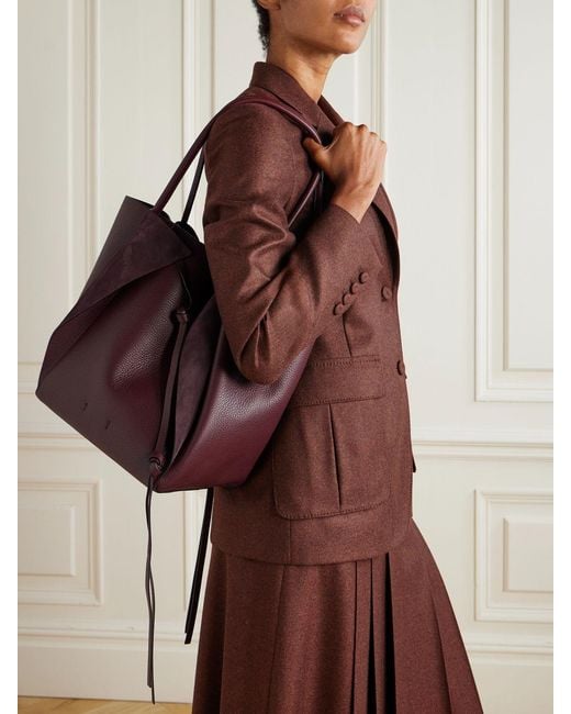 Gabriela Hearst Purple Marija Tassel Shoulder Bag