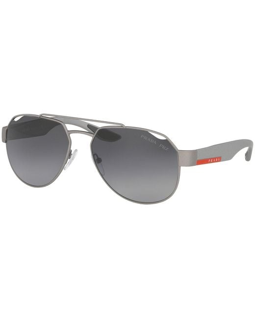 Prada Metallic Logo Sunglasses