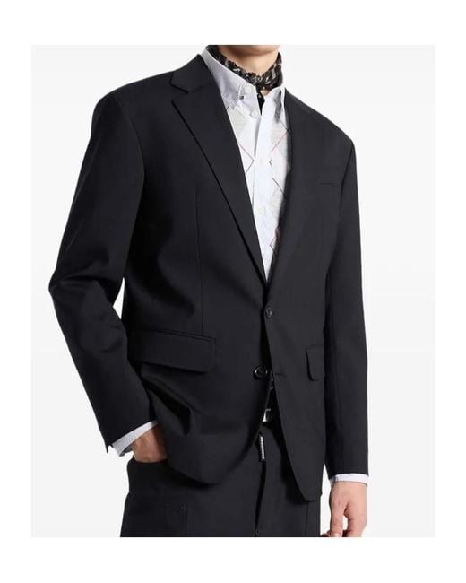 DSquared² Blue Tailored2 Worsted Wool Dan Jacket for men