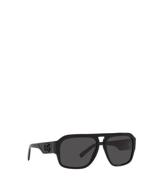 Dolce & Gabbana Black Eyewear Square Frame Sunglasses for men