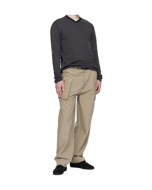 GIMAGUAS Blue V-Neck Sweater