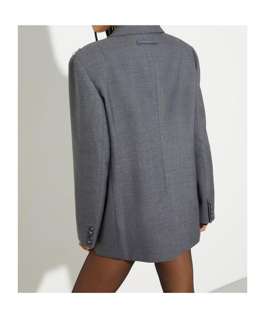 MAX&Co. Blue Long-Sleeved Suit Jacket