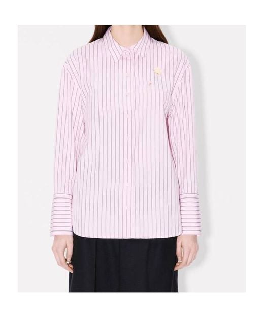 KENZO Purple 'Boke Flower' Pin Shirt