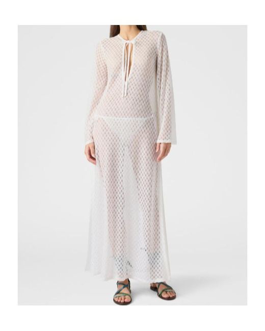 Missoni White Tie Neck Kaften