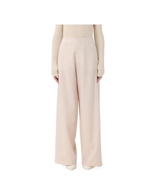 Philosophy Di Lorenzo Serafini Natural High Waist Tailored Trousers