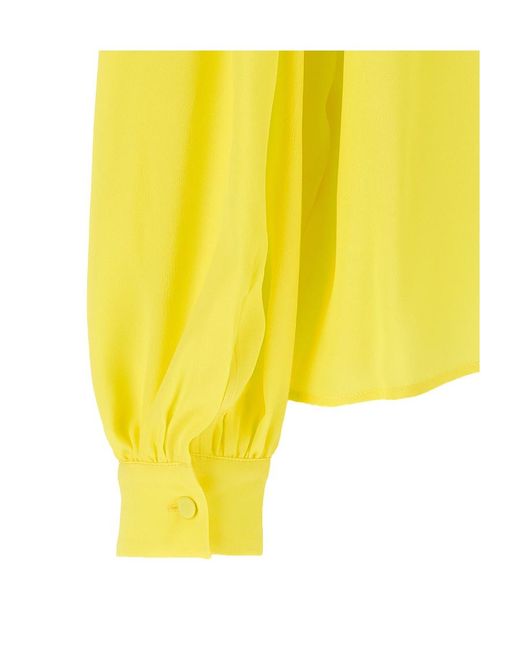 MSGM Yellow Bow Shirt