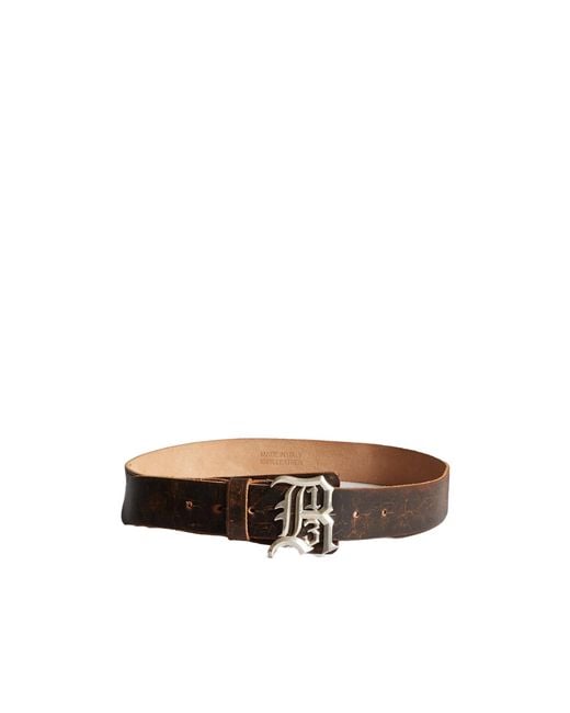 R13 White Logo Buckle Belt