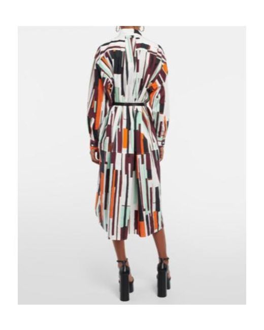 Plan C Red Printed Shirt Dress