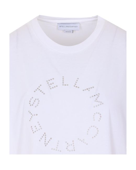 Stella McCartney White Short Sleeve Crewneck T-Shirt