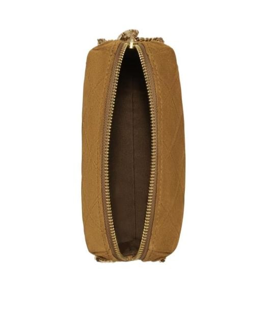 Tory Burch Natural Fleming Soft Crossbody Bag