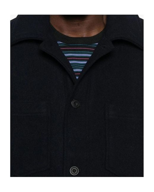 Samsøe & Samsøe Black Button-Down Long-Sleeved Casual Jacket for men