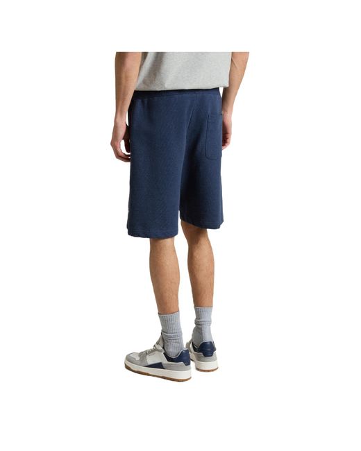 Woolrich Blue Elastic Waist Shorts for men