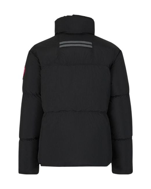 Canada Goose Black Lawrence Zip-Up Padded Parka for men