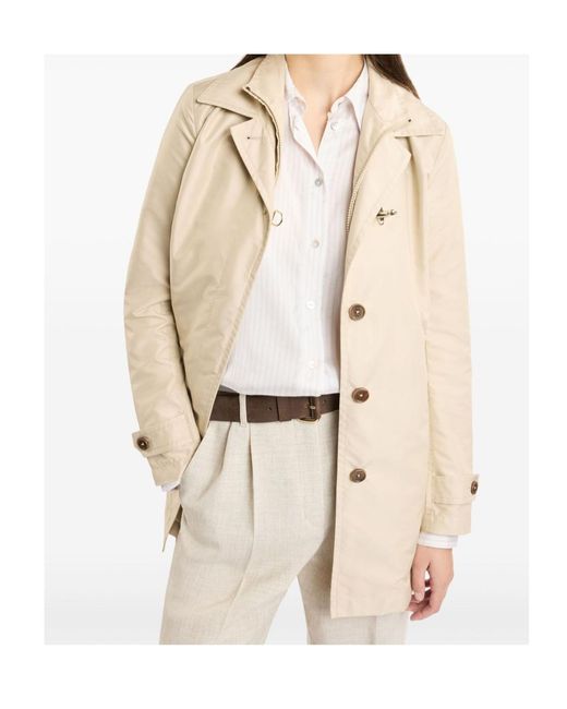 Fay Natural Virginia Technical Poplin Coat