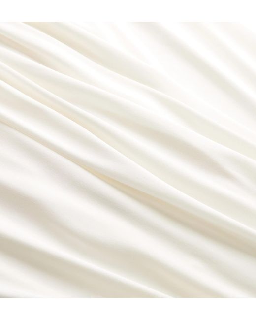 Dior White Pleated Cape