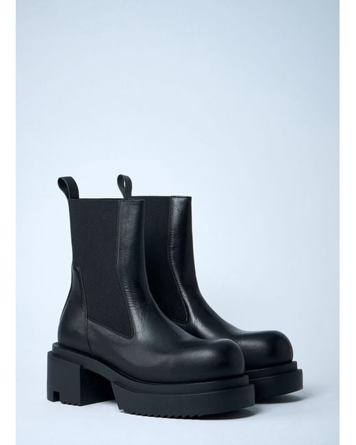 Rick Owens Blue Chunky Beatle Bogun Boots for men