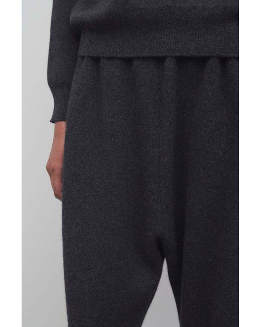 The Row Black Herea Cashmere Pants