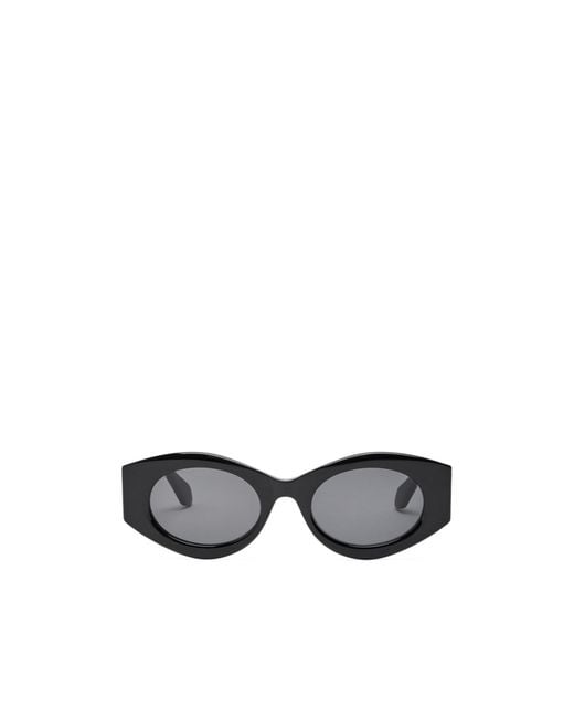 Alaïa White Oval-Frame Sunglasses